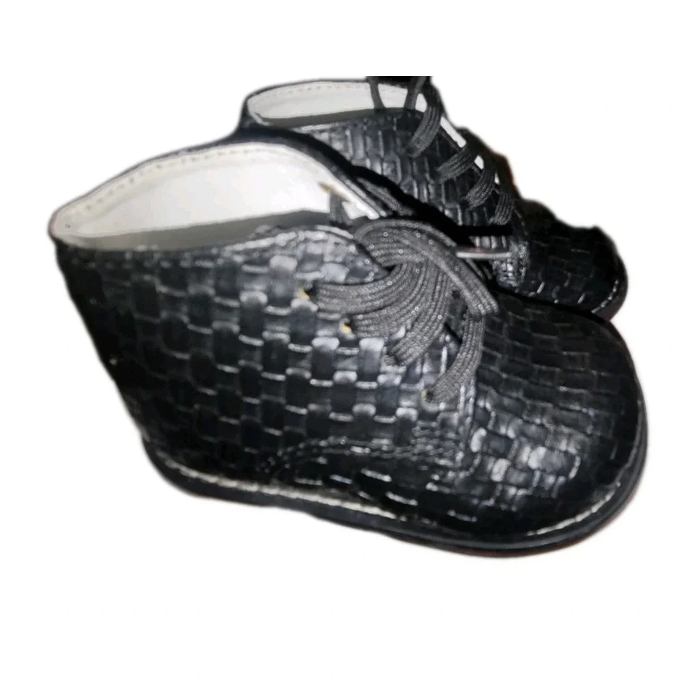 Josmo Walker Kids/Baby/Toddler Shoes All Leather Black Size 3.5